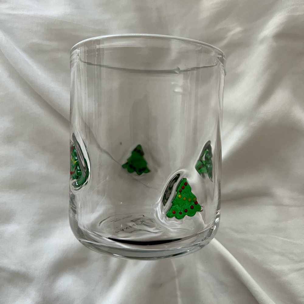 Anthropologie Christmas Tree Icon Juice Glass